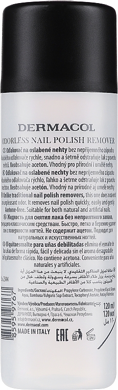 Nagellackentferner ohne Geruch - Dermacol Odorless Nail Polish Remover — Bild N2
