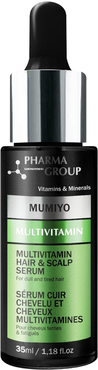 Haarserum mit Multivitaminen - Pharma Group Laboratories Multivitamin + Moomiyo Hair & Scalp Serum — Bild 35 ml