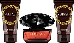 Versace Crystal Noir - Duftset (Eau de Toilette 50ml + Körperlotion 50ml + Duschgel 50ml) — Bild N2