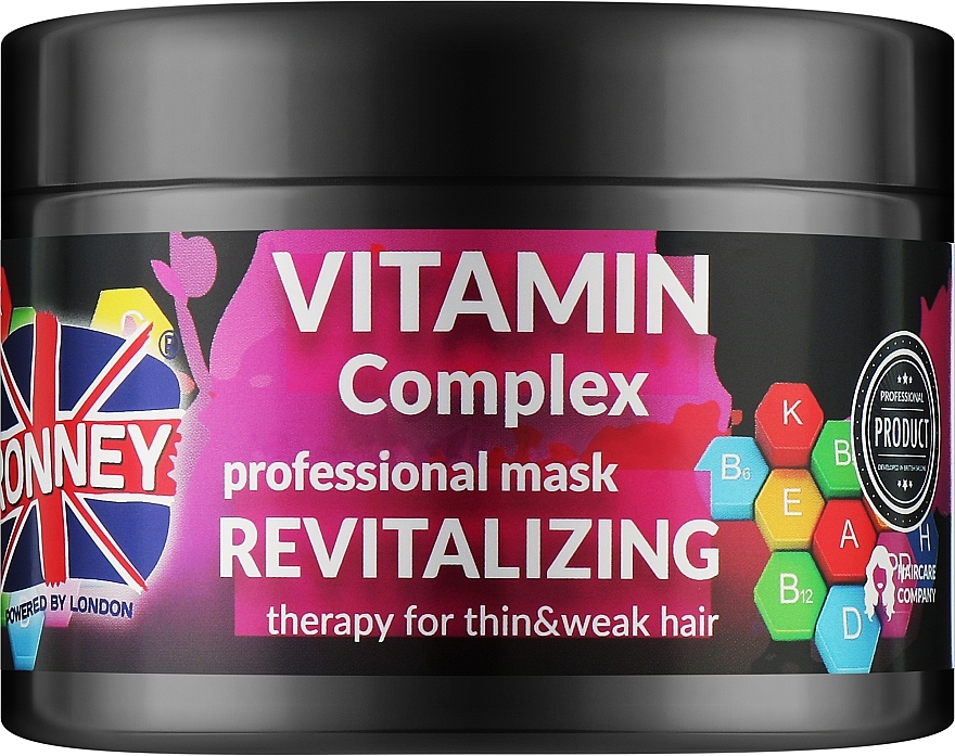 Revitalisierende Haarmaske mit Vitaminkomplex für dünnes und schwaches Haar - Ronney Vitamin Complex Revitalizing Therapy Mask — Bild N1