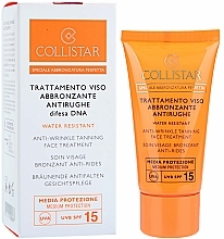 Düfte, Parfümerie und Kosmetik Bräunende Anti-Falten wasserdichte Gesichtspflege - Collistar Speciale Abbronztura Perfetta Anti-Wrinkle Tanning Face Treatment SPF15