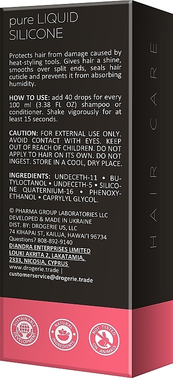 Flüssiges Silikon für Haarspitzen - Pharma Group Laboratories The Handmade Pure Liquid Silicone Super Booster — Bild N6