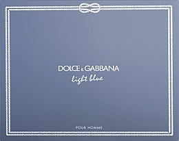 Düfte, Parfümerie und Kosmetik Dolce&Gabbana Light Blue Pour Homme - Duftset (Eau de Toilette 125ml + Duschgel 50ml + After Shave Balsam 50ml) 