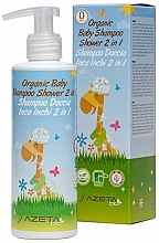 Düfte, Parfümerie und Kosmetik 2in1 Bio Shampoo und Duschgel für Kinder - Azeta Bio Organic Baby Shampoo Shower 2 in 1