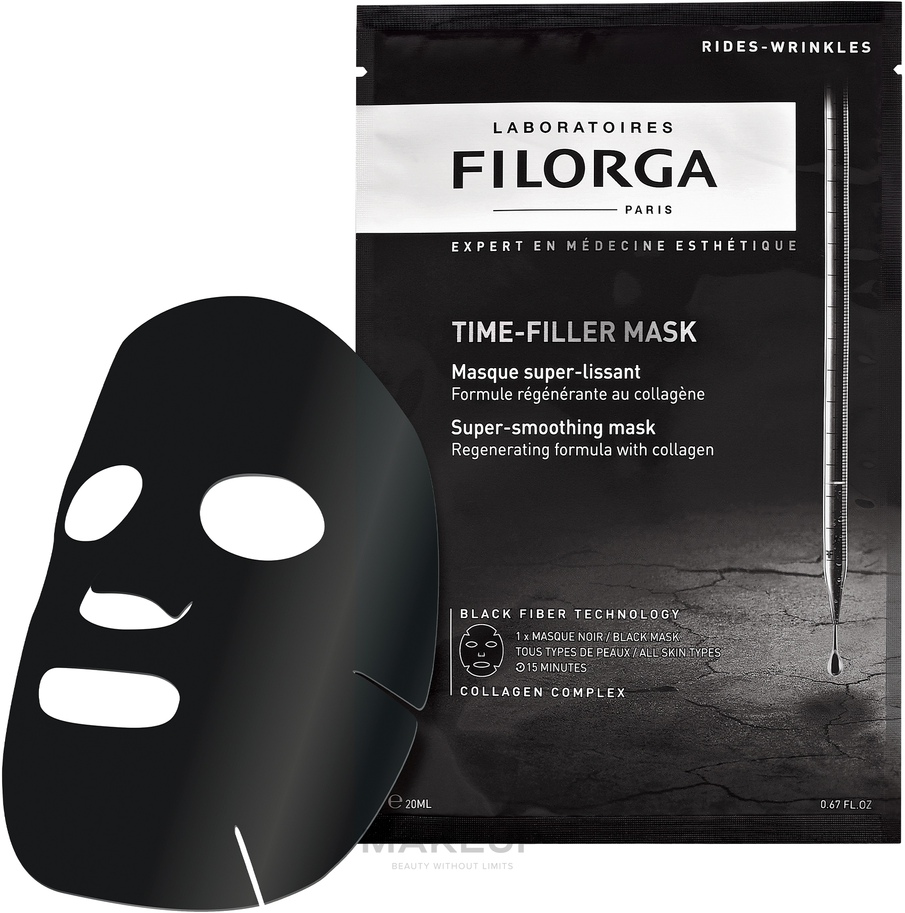 Regenerierende Anti-Aging Tuchmaske mit Kollagen - Filorga Time-Filler Mask — Bild 20 ml