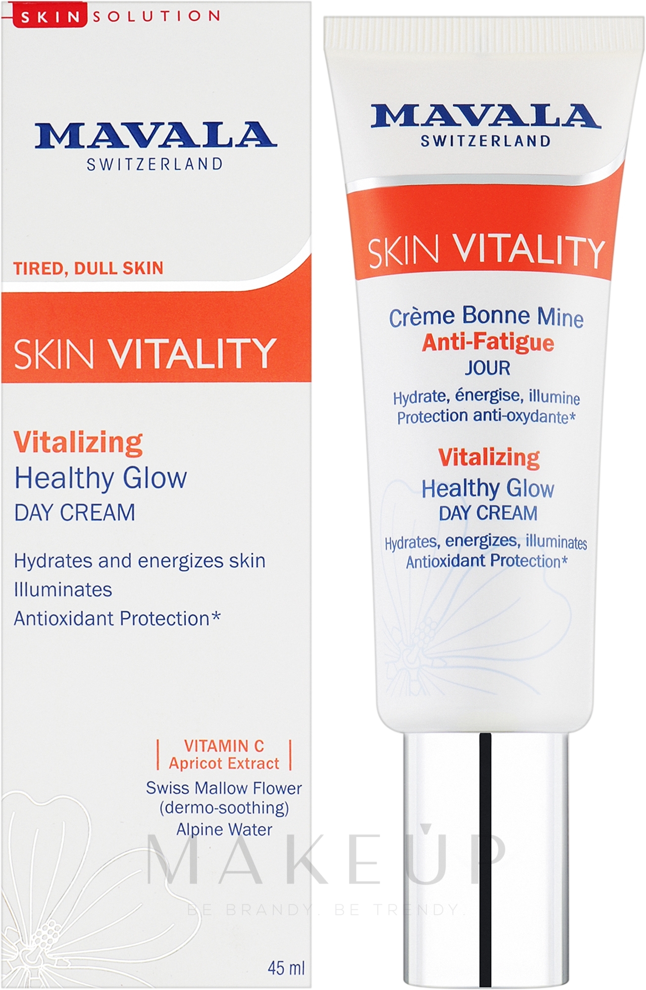 Vitalisierende Tagescreme für strahlende Haut - Mavala Vitality Vitalizing Healthy Glow Cream — Bild 45 ml