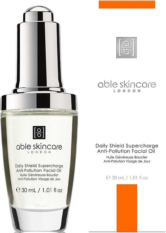 Feuchtigkeitsspendendes Gesichtsöl - Able Skincare Daily Shield Supercharge Anti-Pollution Facial Oil — Bild N2