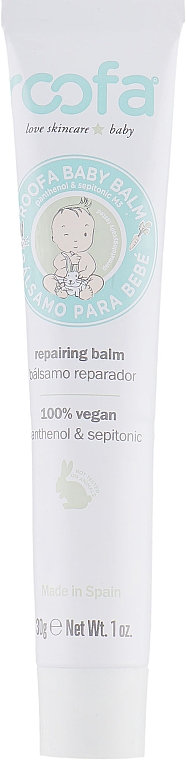 Veganer Körperbalsam für Babys mit Panthenol und Sepitonic - Roofa Vegan Baby Balm Panthenol & Sepitonic — Bild N2