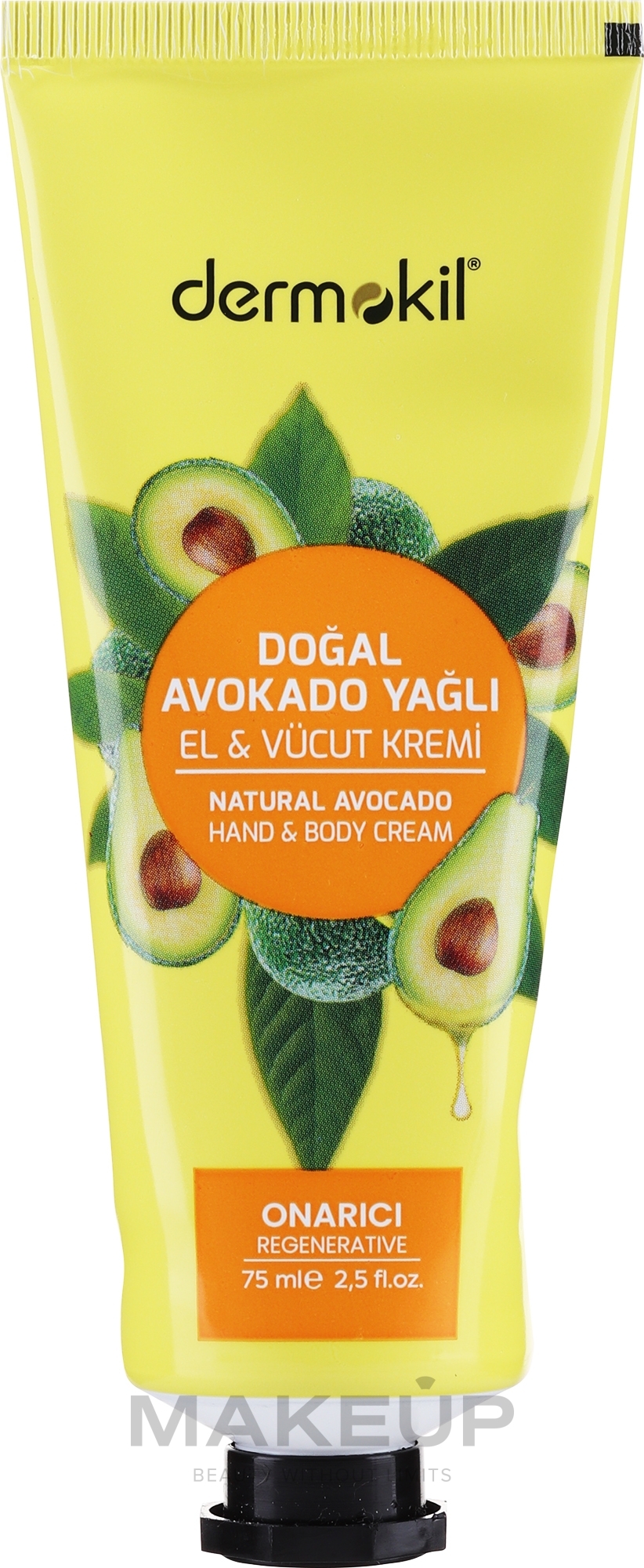 Hand- und Körpercreme mit Avocado-Extrakt - Dermokil Hand & Body Cream Avocado Extract — Bild 75 ml