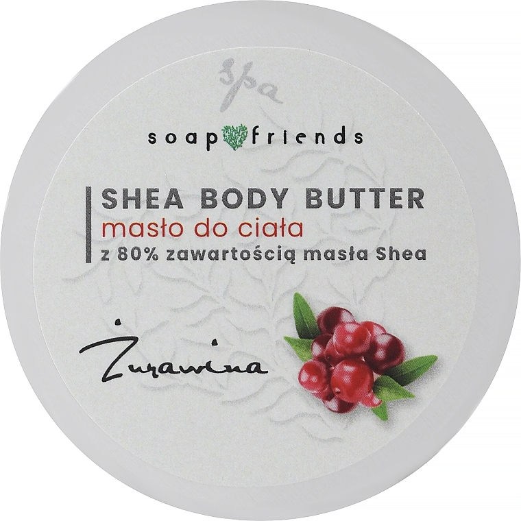Körperbutter mit 80% Sheabutter und Cranberry - Soap&Friends Cranberry Shea Body Butter — Bild N1