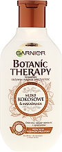 Pflegendes Shampoo mit Kokosmilch und Macadamiaöl - Garnier Botanic Therapy Coconut Milk & Makadamia Shampoo — Bild N1