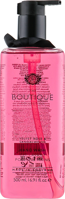 Flüssigseife mit samtiger Rose und Sandelholz - Grace Cole Boutique Velvet Rose & Sandalwood Hand Wash — Bild N1
