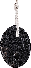 Bimsstein oval schwarz - Kalliston — Bild N1