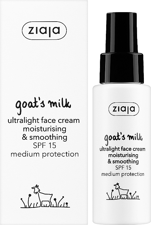 Ultraleichte Gesichtscreme - Ziaja Goat's Milk Ultralight Face Cream Spf 15 — Bild N2