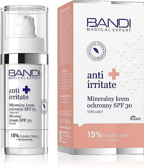 Sonnenschutzcreme für das Gesicht mit Mineralien SPF 30 - Bandi Medical Expert Anti Irritated Mineral Cream SPF30 — Bild N2