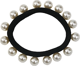 Haargummi mit Perlen schwarz - Lolita Accessories — Bild N1