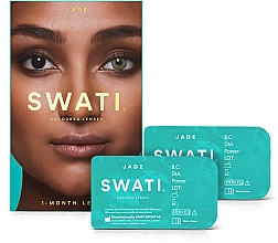 Düfte, Parfümerie und Kosmetik Farbige Kontaktlinsen Jade 1 Monat - Swati 1-Month Green Coloured Lenses
