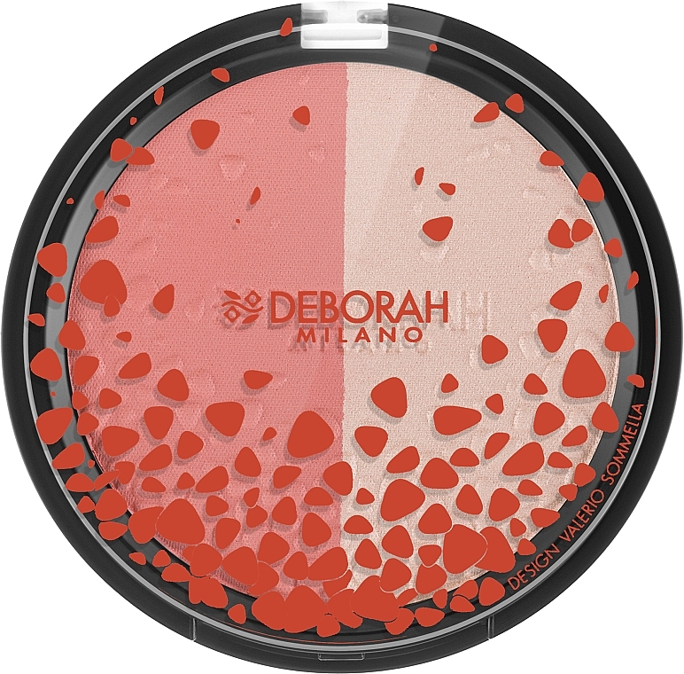 Kompakter Rouge-Highlighter für das Gesicht - Deborah Duo Blush&Highlighter Design — Bild N2