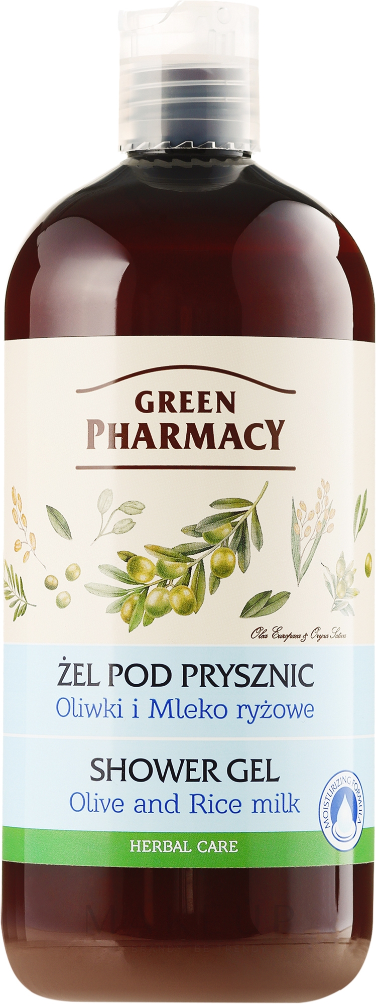 Duschgel mit Olive und Reismilch - Green Pharmacy — Bild 500 ml