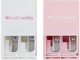 Spitzerset weiß und rosa - Brushworks Cosmetic Pencil Sharpener Duo  — Bild N2