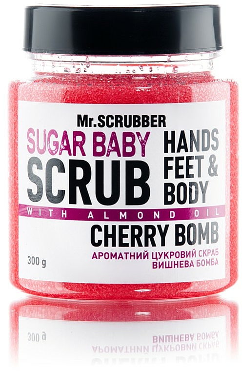 Zuckerpeeling für den Körper Cherry Bomb - Mr.Scrubber Shugar Baby Hands Feet & Body Scrub — Bild N1