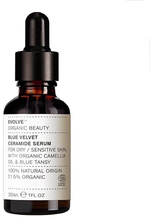 Serum für empfindliche und trockene Haut  - Evolve Organic Beauty Blue Velvet Ceramide Serum — Bild N2