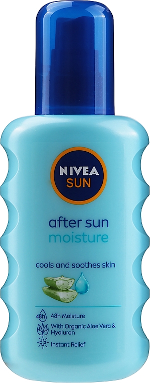 Feuchtigkeitsspendendes After-Sun-Spray mit Bio-Aloe Vera und Hyaluron - Nivea Sun After Sun Moisture 48H — Bild N1
