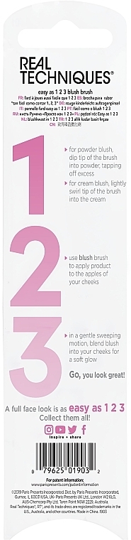 Puder- und Rougepinsel - Real Techniques Easy As 123 Blush For Powder + Cream Blush — Bild N3