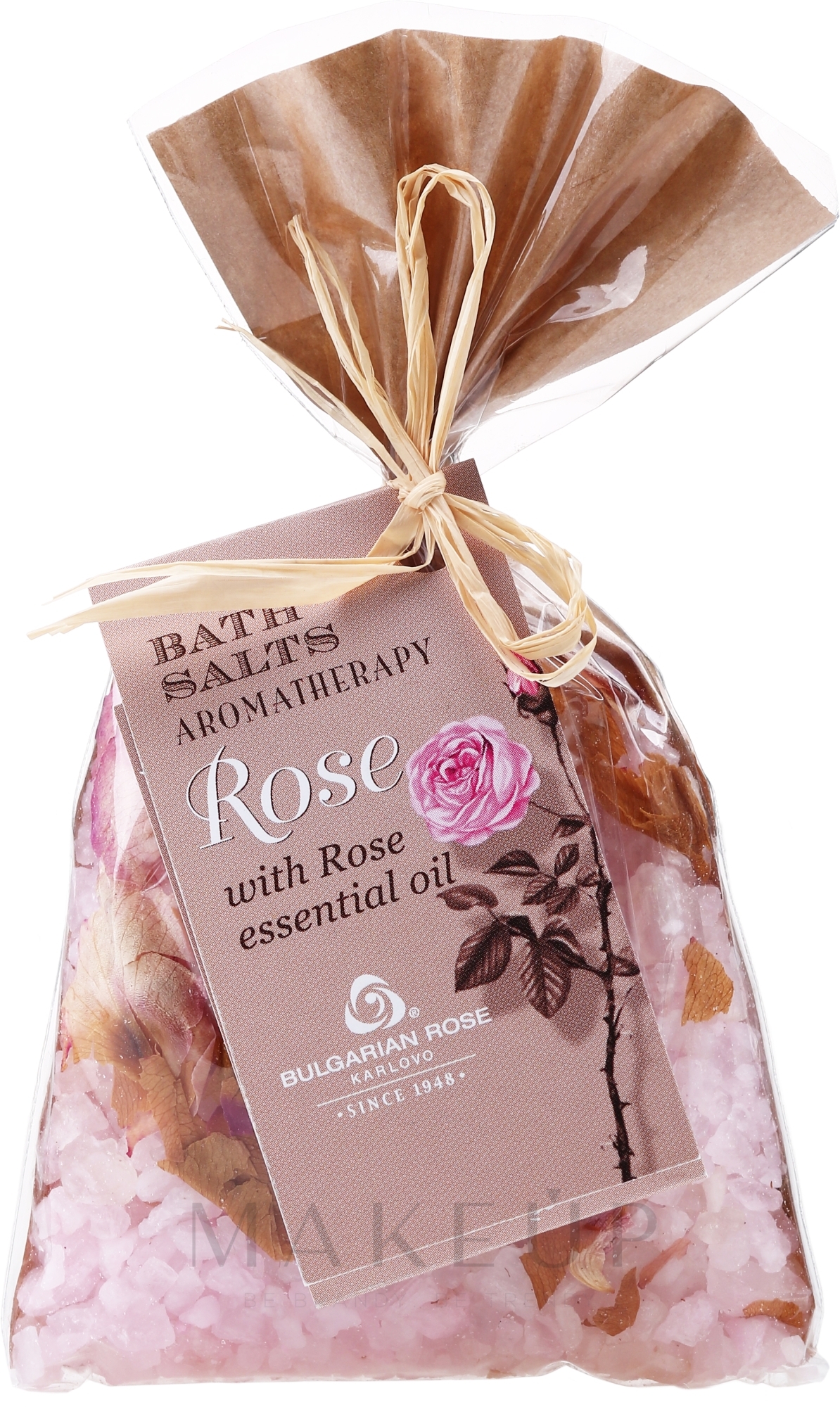 Badesalz mit Rosenöl und Rosenblüten - Bulgarian Rose Bath Salts Rose — Bild 100 g