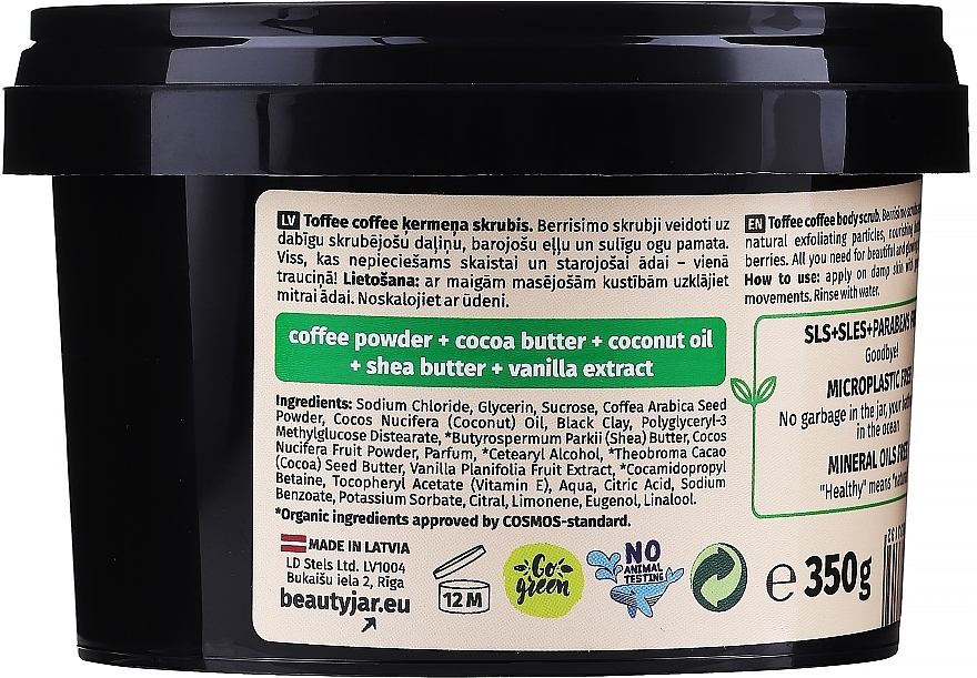 Körperpeeling mit Kaffee - Beauty Jar Berrisimo Toffee Coffee Body Scrub — Bild N2