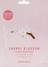 Düfte, Parfümerie und Kosmetik Tuchmaske für das Gesicht - Beauadd Baroness Flower Mask Sheet Cherry Blossom Flower 