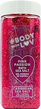 Düfte, Parfümerie und Kosmetik Badesalz Pink Passion - New Anna Cosmetics Body With Luv Sea Salt For Bath Pink Passion