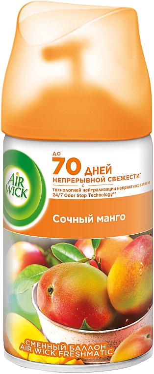 Ersatzflasche für Lufterfrischer Saftige Mango - Air Wick Freshmatic Mango Refill — Bild N1