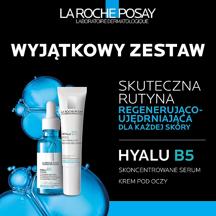 Gesichtspflegeset - La Roche-Posay Hyalu B5 (Serum/30 ml + Augencreme/15 ml) — Bild N2