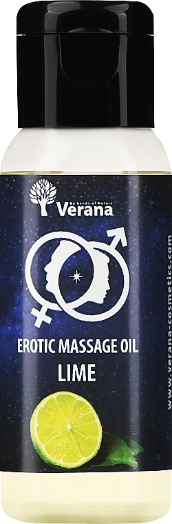 Erotisches Massageöl Limette - Verana Erotic Massage Oil Lime  — Bild N1