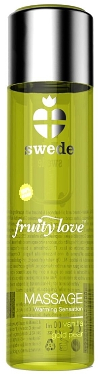 Massagegel mit Vanille und goldener Birne - Swede Fruity Love Massage Warming Sensation Vanilla Gold Pear  — Bild N1