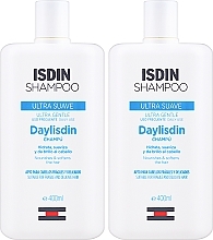 Haarpflegeset - Isdin Daylisdin Ultra Gentle Shampoo (Haarshampoo 2x400ml) — Bild N1