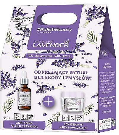 Gesichtspflegeset - Floslek Lavander (Lavendelöl für das Gesicht 30ml + Tages- und Nachtcreme 50ml) — Bild N1