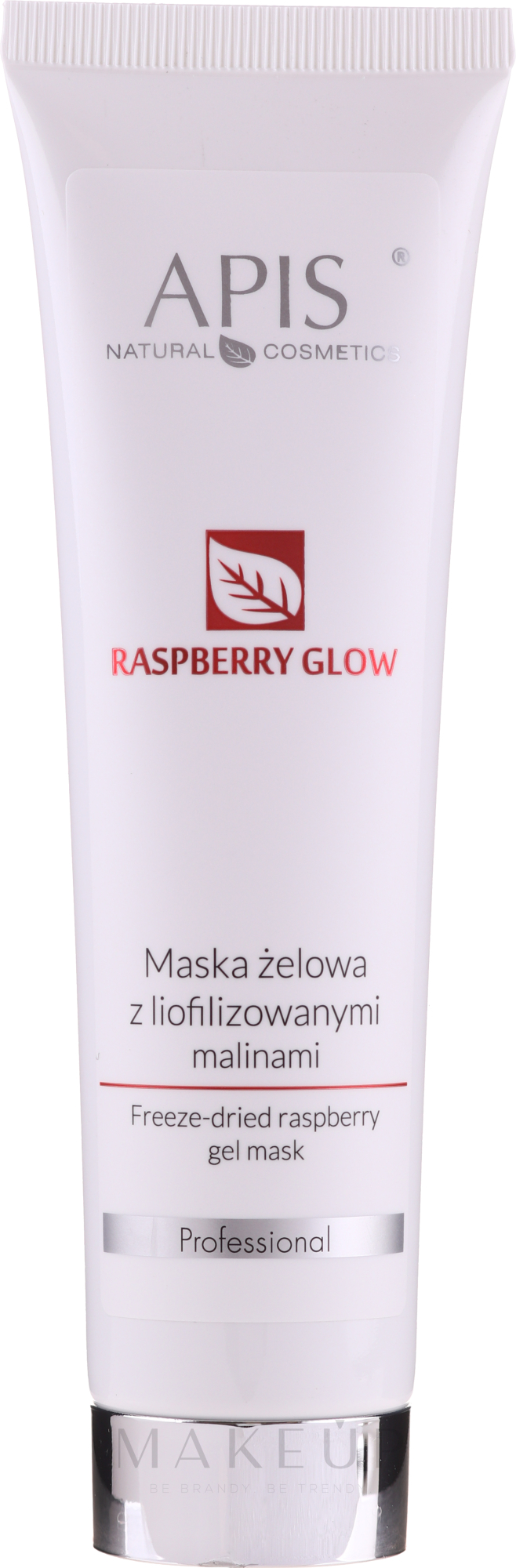 Gesichtsmaske mit gefriergetrockneter Himbeere - Apis Professional Raspberry Glow Freeze-Dried Rasberry Gel Mask — Bild 100 ml