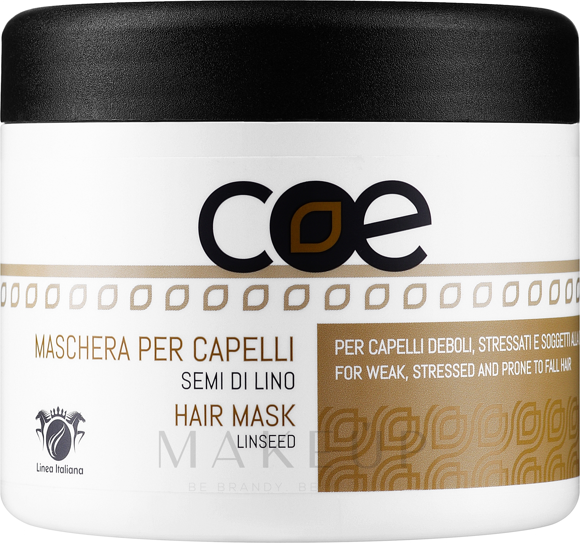 Haarmaske mit Leinsamenextrakt - Linea Italiana COE Linseed Hair Mask — Bild 500 ml