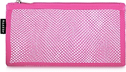 Düfte, Parfümerie und Kosmetik Reisekosmetiktasche rosa Pink mesh 22x10 cm - MAKEUP