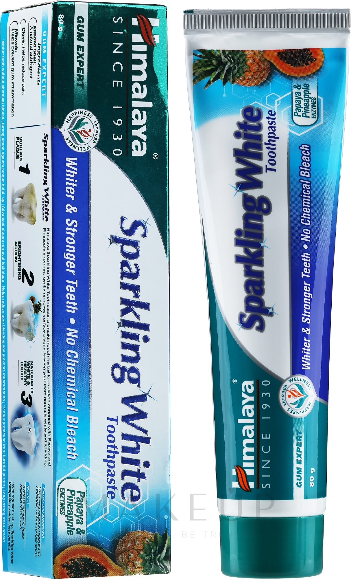 Kräuter-Zahnpasta für strahlend weiße Zähne Gum Expert Sparkly White - Himalaya Herbals Gum Expert Sparkly White — Foto 80 g