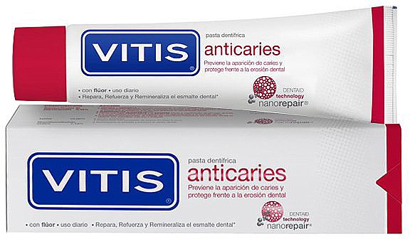 Anti-Karies Zahnpasta - Dentaid Vitis Anticaries Toothpaste — Bild N1