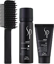 Wella SP Men Gradual Tone Black - Männerset (Getönte Haarmousse 60ml + Shampoo 30ml + Haarbürste) — Bild N2