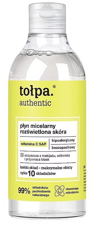 Mizellenlotion für strahlende Haut - Tolpa Authentic	 — Bild N1