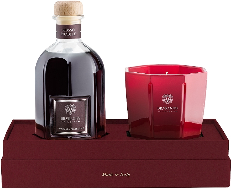 Dr. Vranjes Rosso Nobile Candle Gift Box (Diffuser 250ml + Duftkerze 200g)  - Set — Bild N1