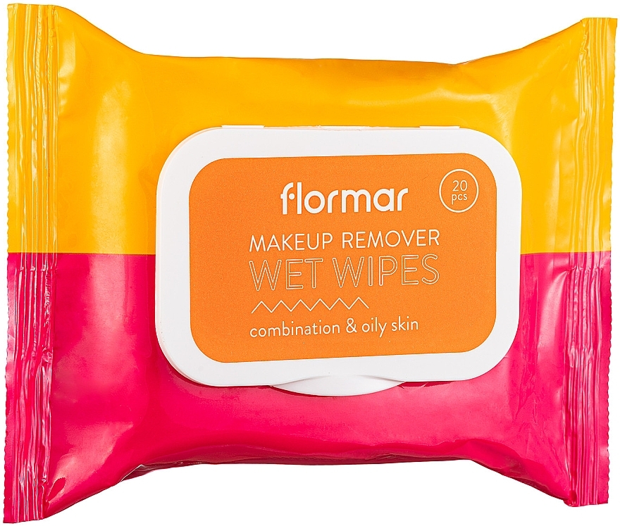 Feuchte Abschminktücher für fettige- und Mischhaut - Flormar Make-Up Remover Wet Wips — Bild N1