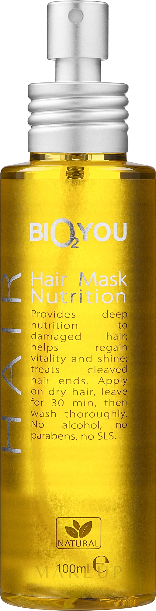 Nährende Haarmaske - Bio2You Natural Hair Mask — Bild 100 ml