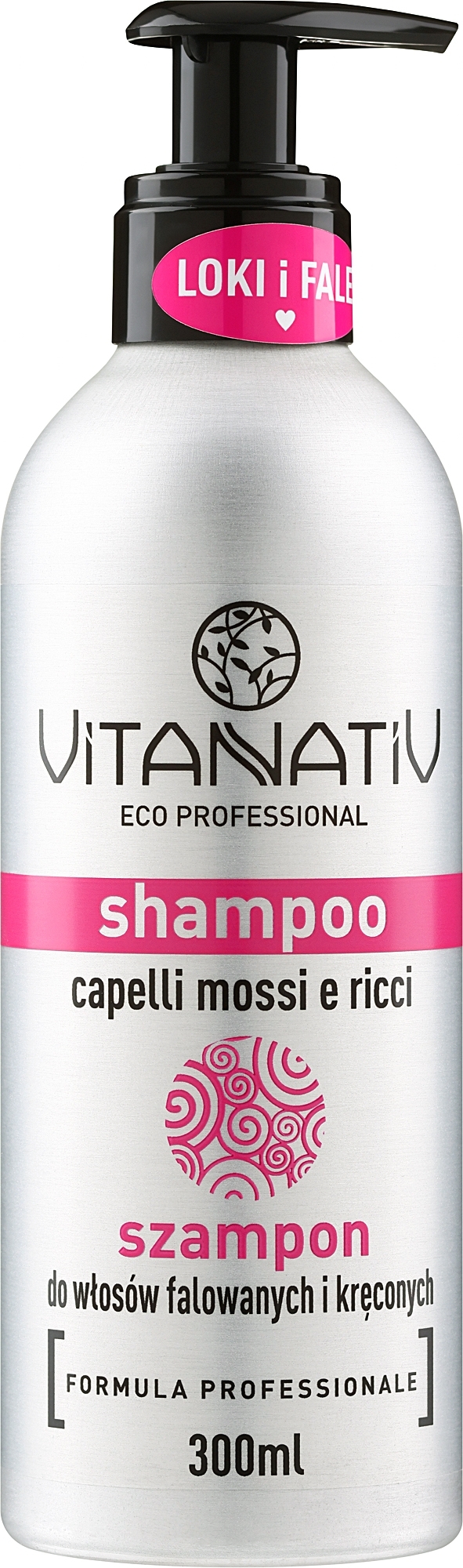 Vitanativ Shampoo Wavy and Curly Hair - Shampoo für welliges und lockiges Haar — Bild 300 ml