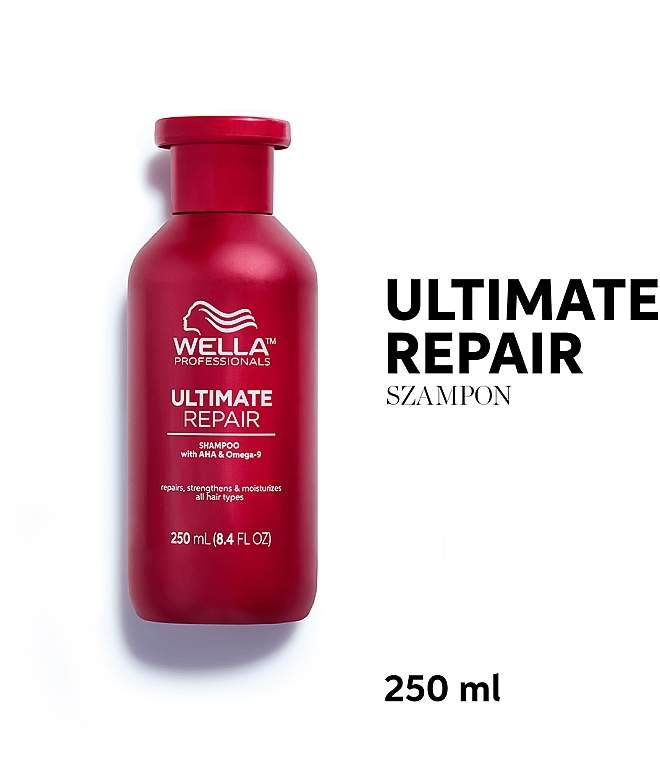 Shampoo für alle Haartypen - Wella Professionals Ultimate Repair Shampoo With AHA & Omega-9 — Bild N20